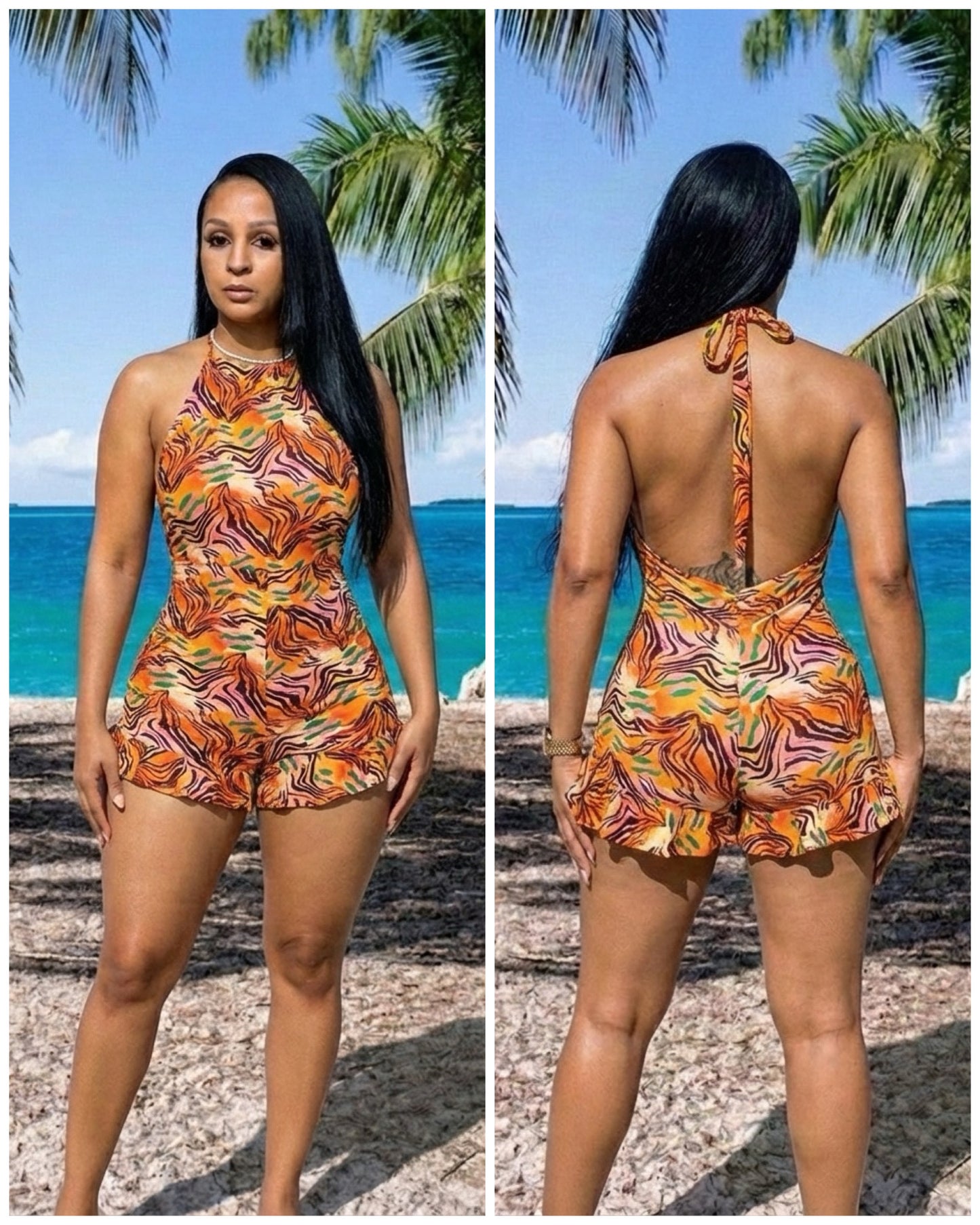 2080 Orange Safari dunksuit