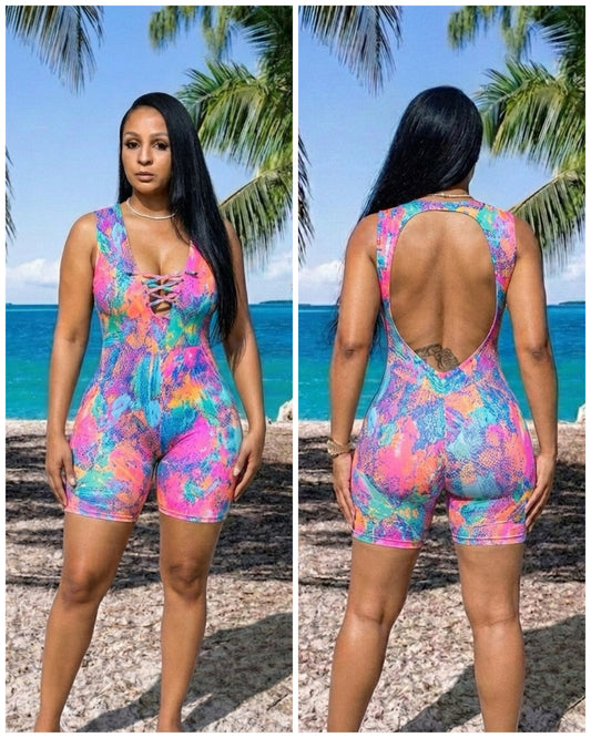 2082 Neon Pink Snake Dunksuit