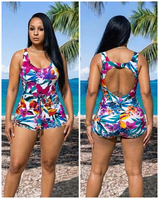 2085 Rosalyn Floral dunksuit