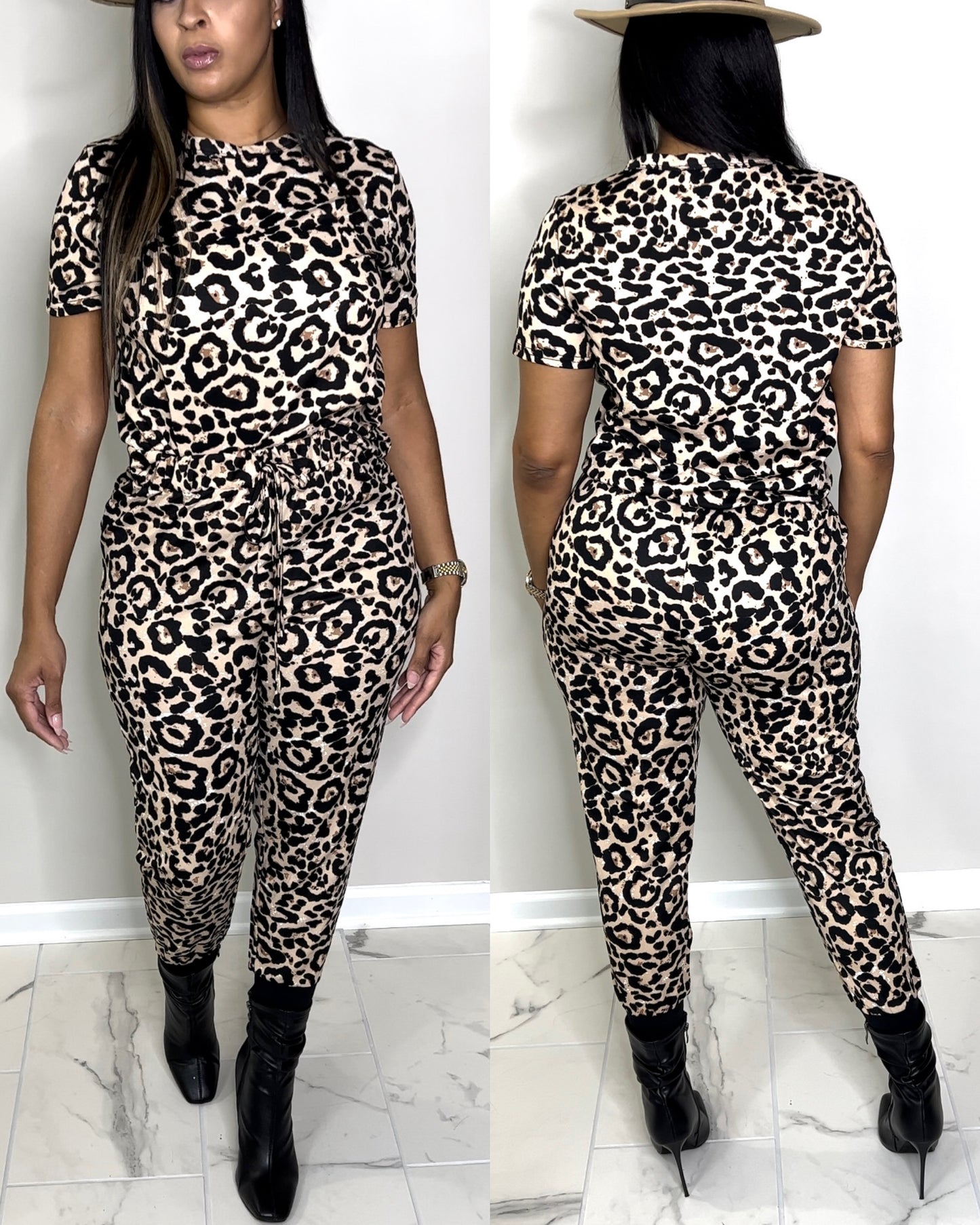 6059 Leopardy Jogger Set