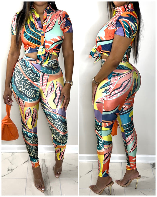 6006 Orange Paradise Island Set