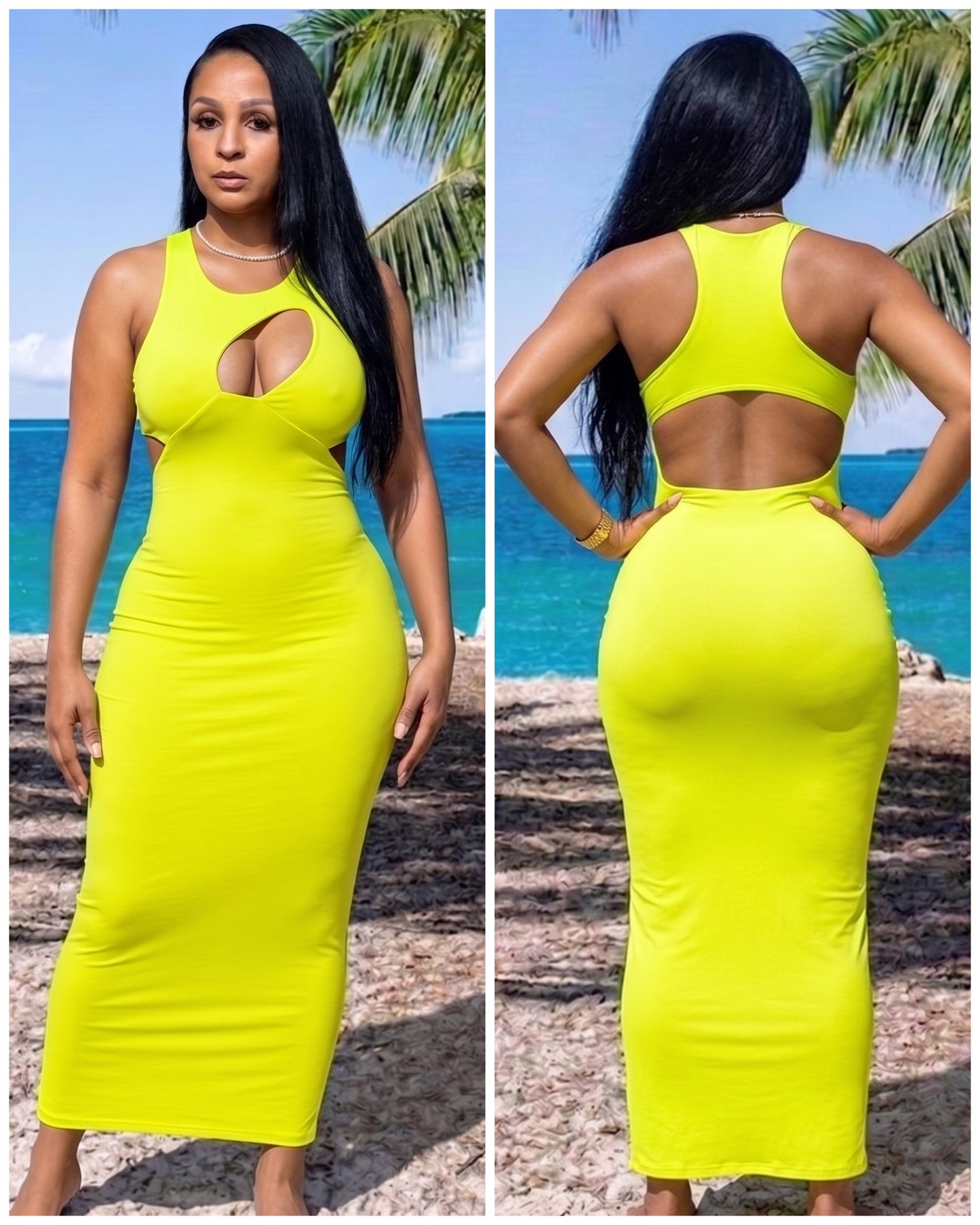 8062 Backless Lemonade Dress