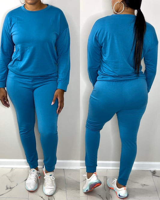 6031 Blue Casual All-Day Set