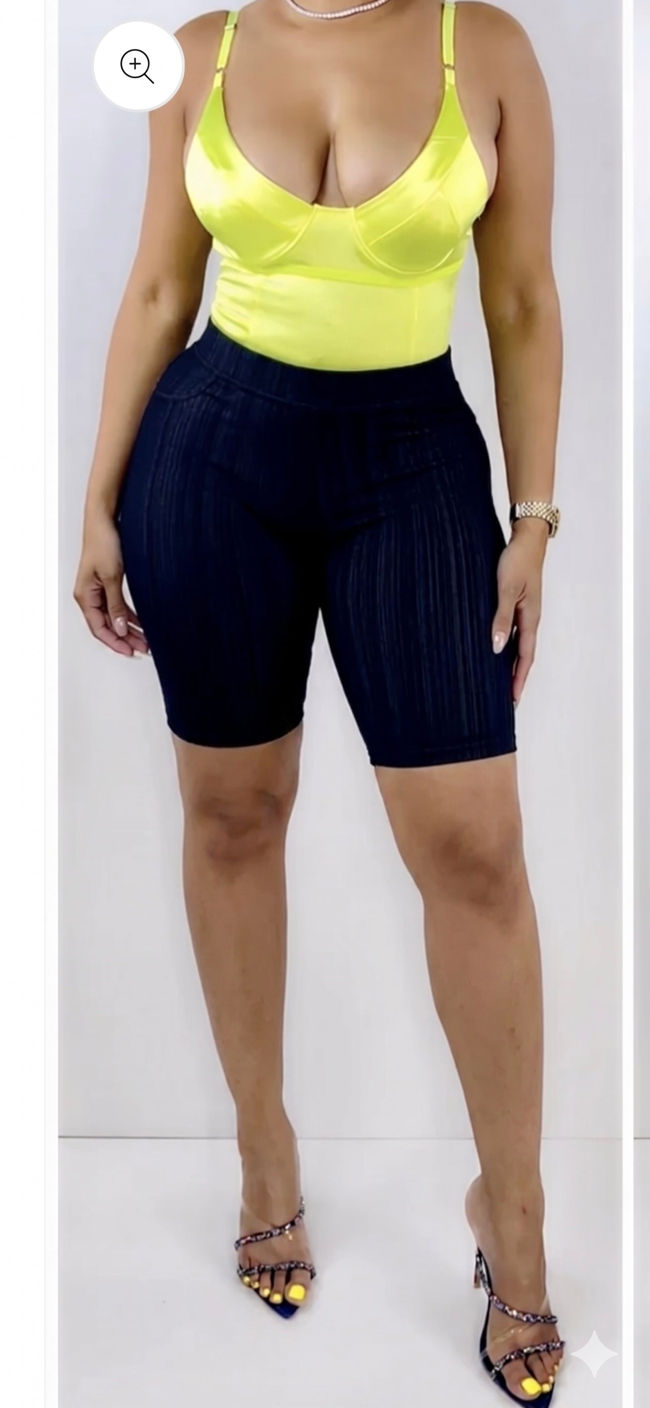 1002a  Blue Dunk Denim shorts