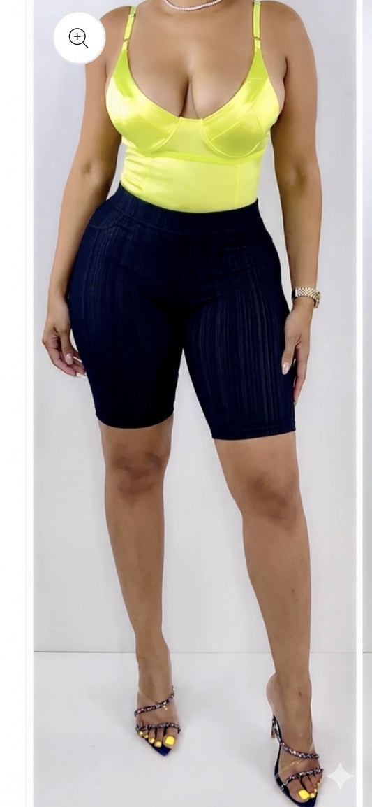 1002a  Blue Dunk Denim shorts