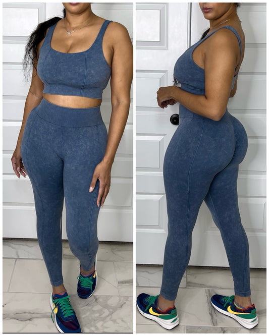 6005 Denim-Look Yoga Me Set