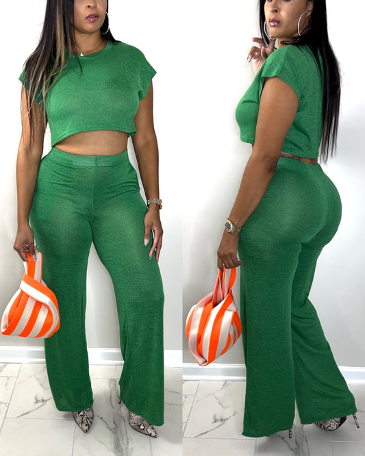 6009 Green Rain Set (Short Sleeve)