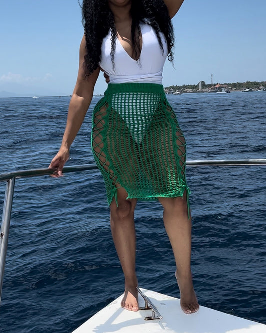3003 Green Net Skirt