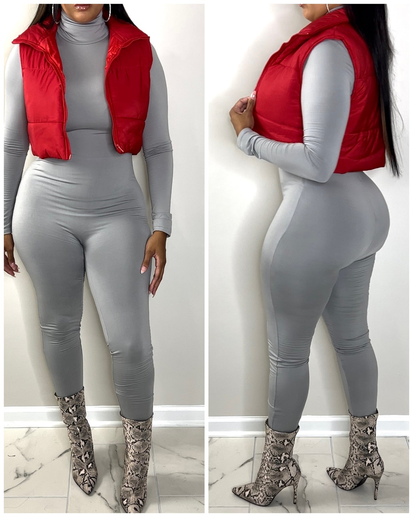 5002 Red Puffer Vest